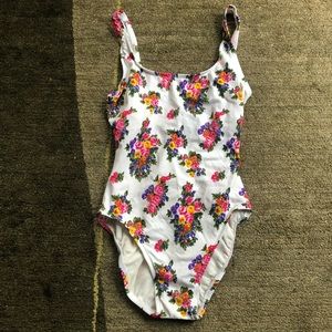 Floral one piece swimsuit